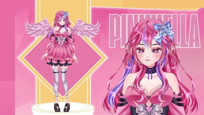 design a custom anime vtuber model for your streaming debut