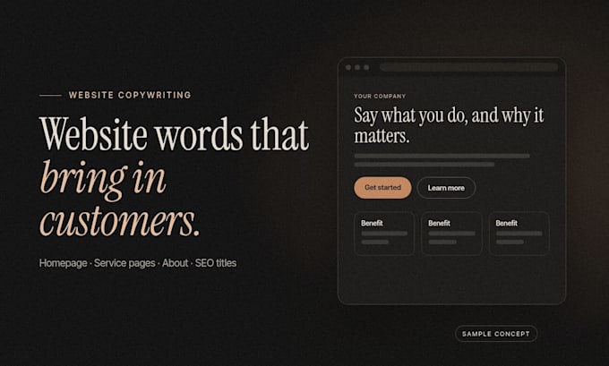 write website copy that turns visitors into customers