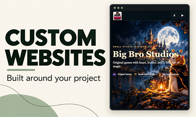 build a website for your business or project