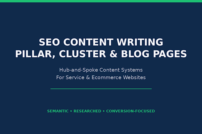 write SEO website content with topical pillar and cluster pages