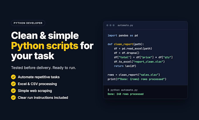 write a simple python program