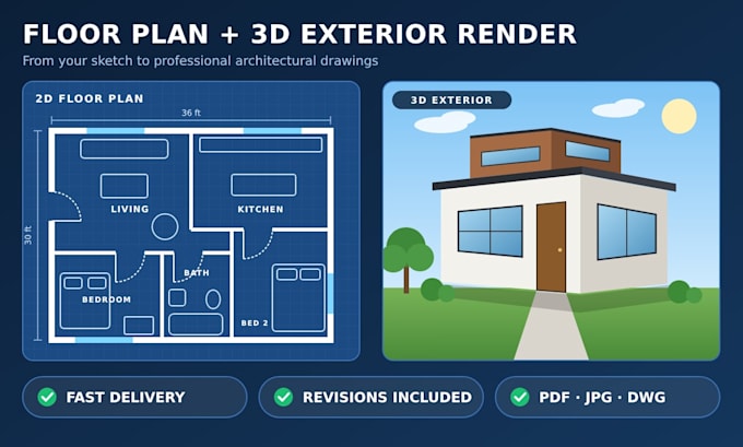 design house renovation, remodeling and interior design plan