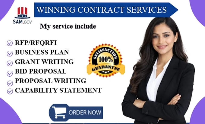 research government contracts and write rfp proposals
