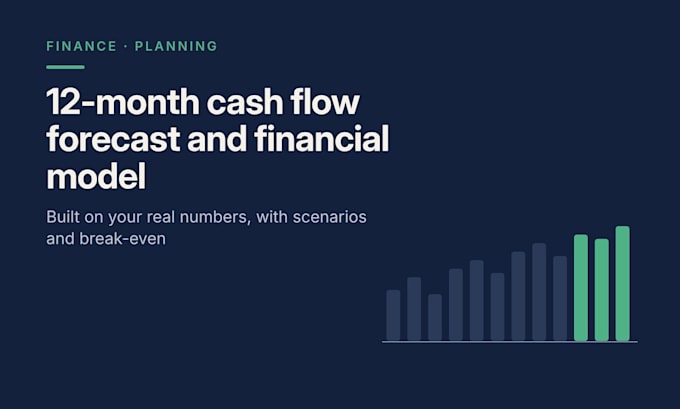 build a 12 month cash flow forecast model