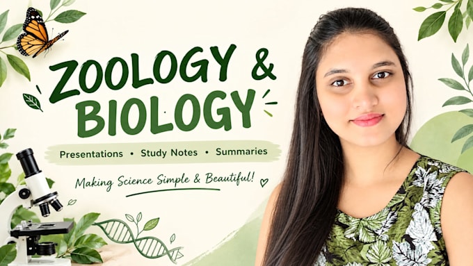 create zoology and biology presentations and study notes