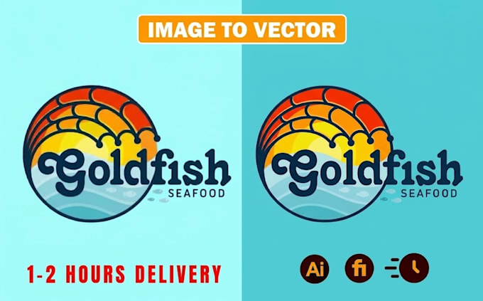 redraw, vectorize, convert logo or graphic to vector