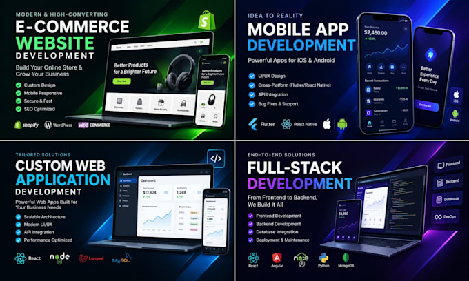 develop an ecommerce app and multi vendor marketplace