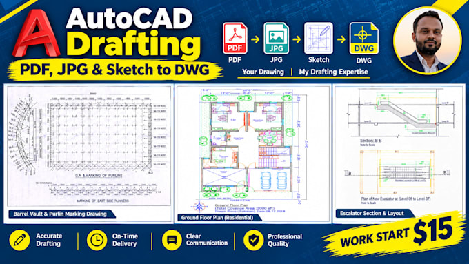 convert PDF to autocad dwg accurately