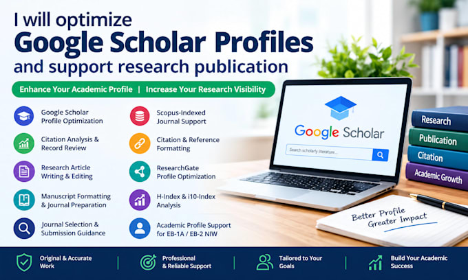 optimize google scholar profiles and support research publication