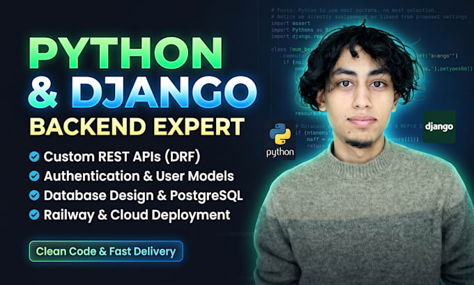 develop custom django rest API endpoints and backend features