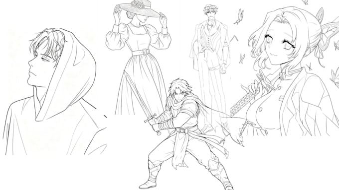 create custom line art illustrations for your unique ideas