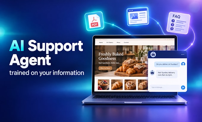 build an ai support agent trained on your information