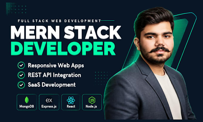 develop mern stack web app as a mern stack developer, full stack developer