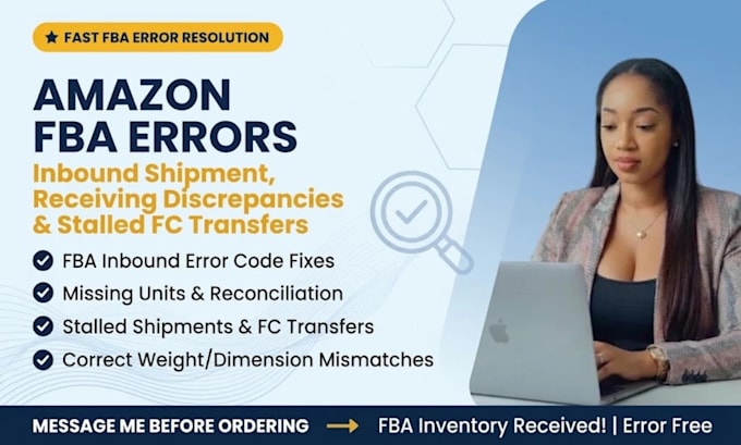 remove amazon fba shipment receiving errors and fix inbound stranded inventory