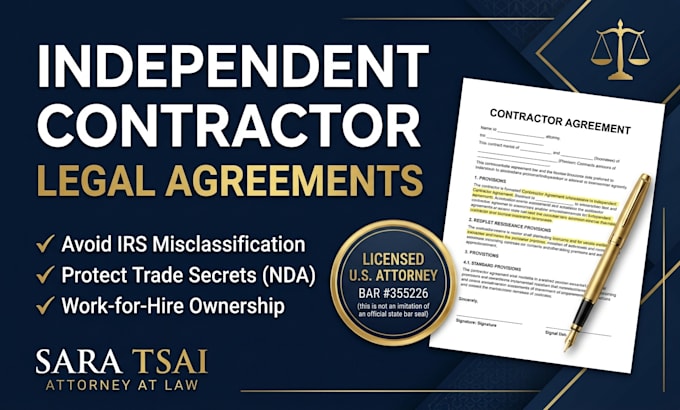 draft a professional independent contractor agreement