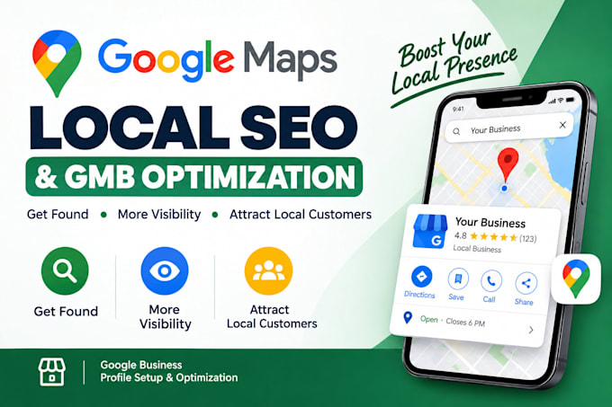 provide local SEO, google maps optimization, and gmb ranking