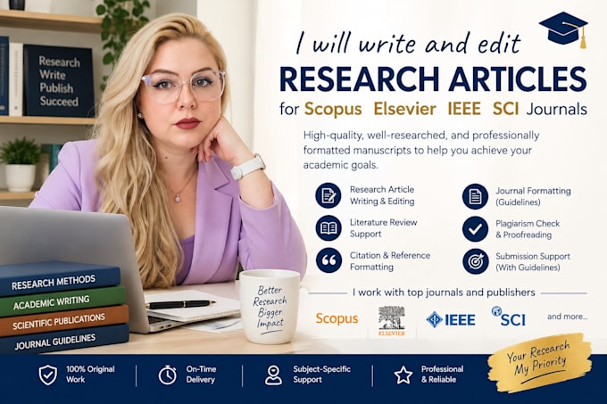 write and edit research articles for scopus elsevier ieee sci journals