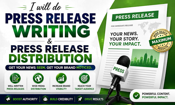 do press release writing and press release distribution