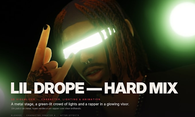 create a 3d music visualizer for your song