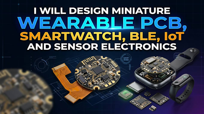 design miniature wearable pcb smartwatch ble iot and sensor electronic