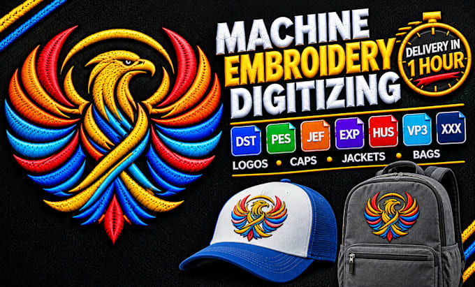 digitize your logo into a machine embroidery file