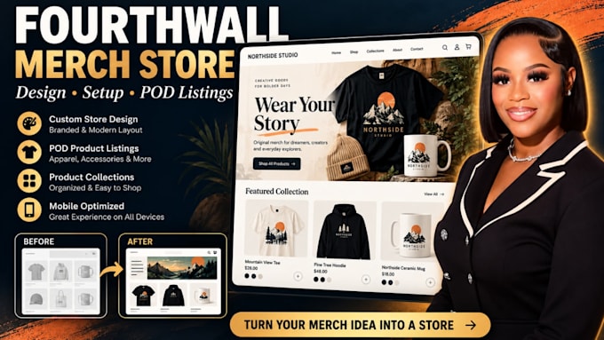 fourth wall website design fourth wall product listing pod store