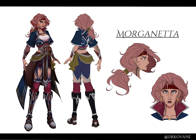 create character sheet and turnarounds