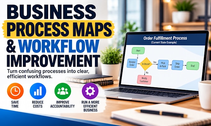 create business process maps and optimize your workflows