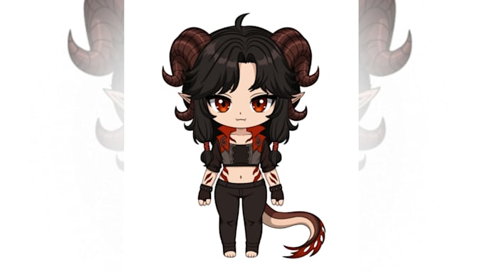 design and rig a custom chibi live2d vtuber model for vtube studio