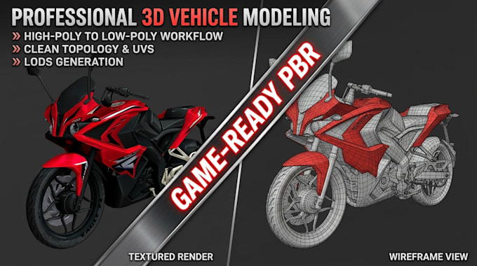 create game ready 3d car models and vehicles for unreal engine and unity