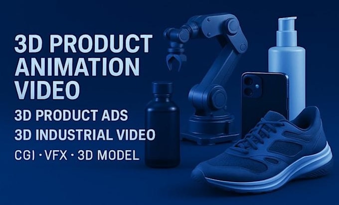 create stunning 3d cgi product animation and cgi ads