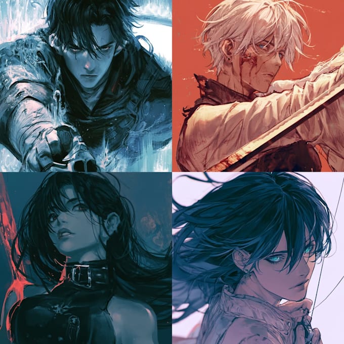 do a anime character art