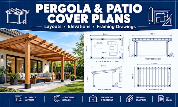 create pergola and patio cover plans