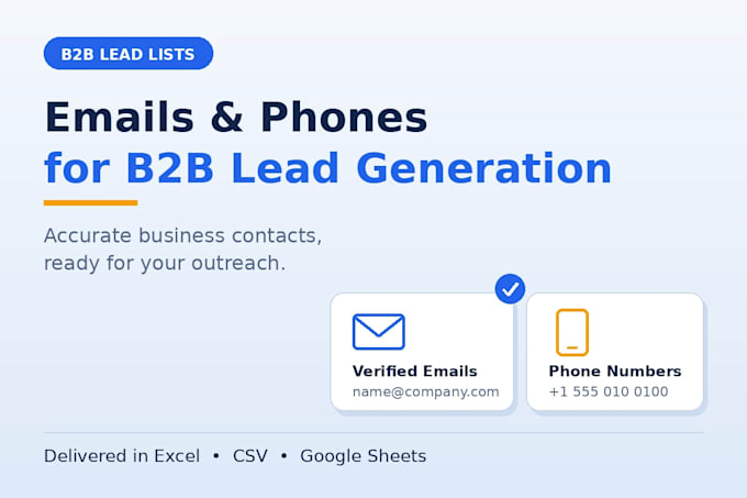 find emails and phones for b2b lead generation