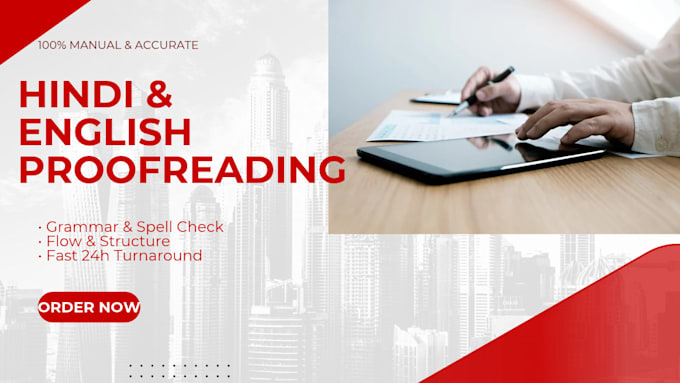 professionally proofread, edit and format your hindi documents
