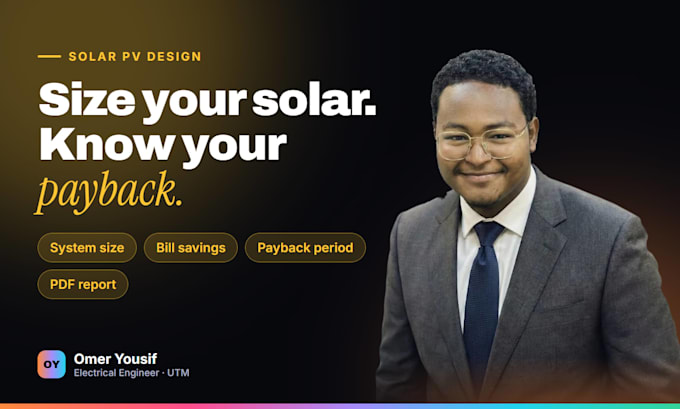 size your solar pv system and calculate your payback