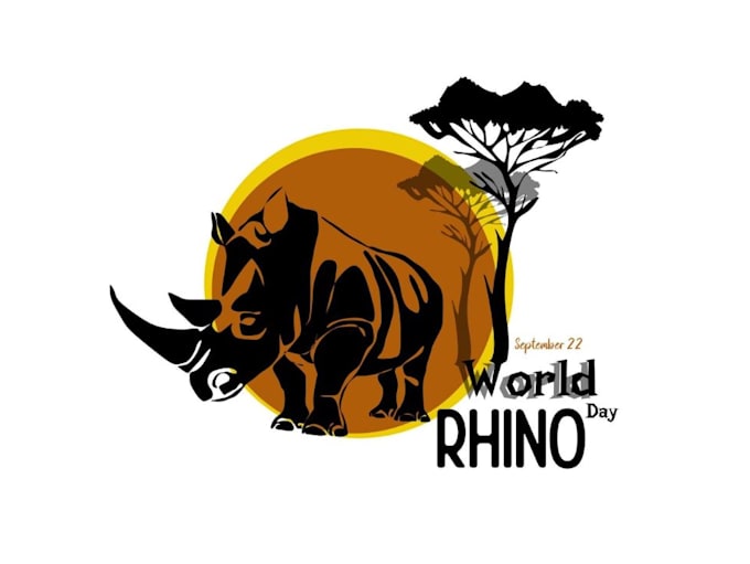create a premium modern rhino logo design