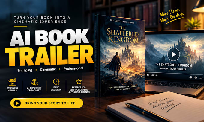 create cinematic ai book trailer