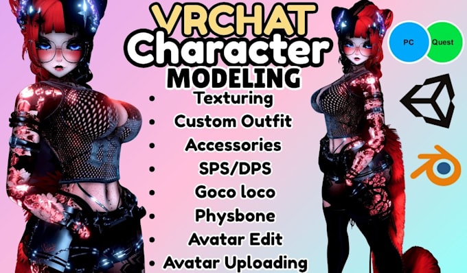 do vrc character model for your vrchat game