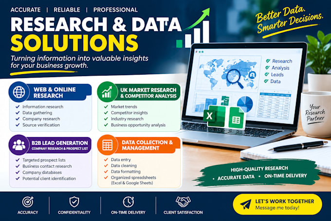 do b2b lead generation, company research and prospect list