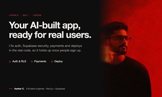 fix, secure and deploy your lovable, bolt or cursor app with supabase