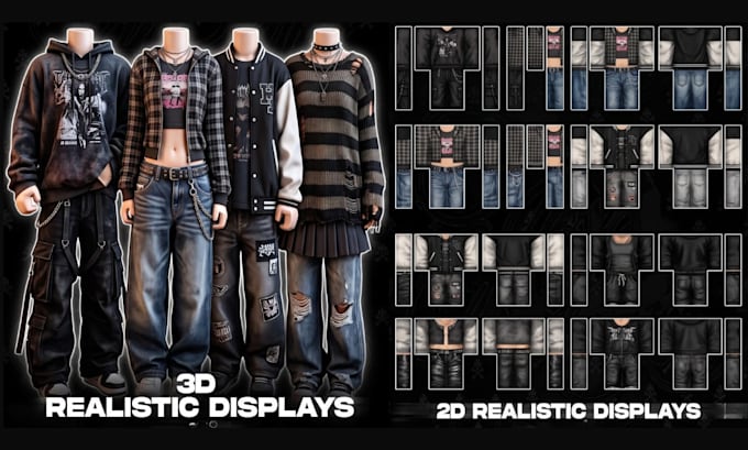 Design custom roblox clothing shirts pants avatar outfits template ...