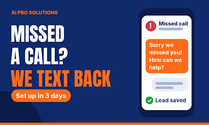 set up missed call text back so you keep more customers