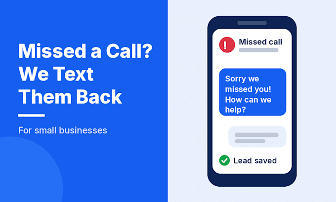 set up missed call text back automation for your small business