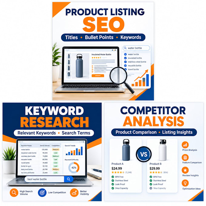 amazon product listing SEO and keyword research
