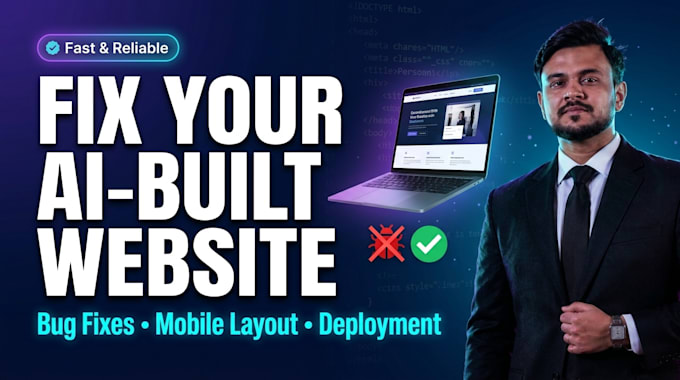 fix bugs and deploy your lovable, bolt or replit ai website