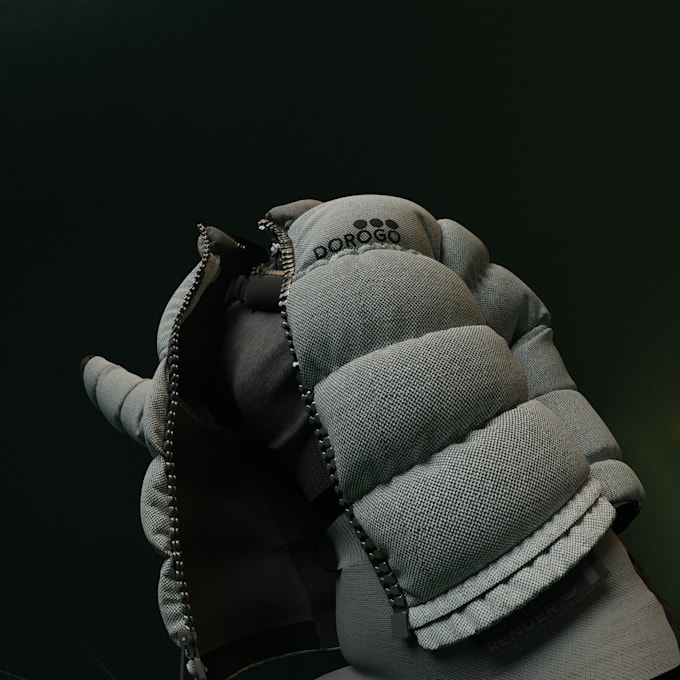 render realistic 3d clothes animation, socks, gloves design
