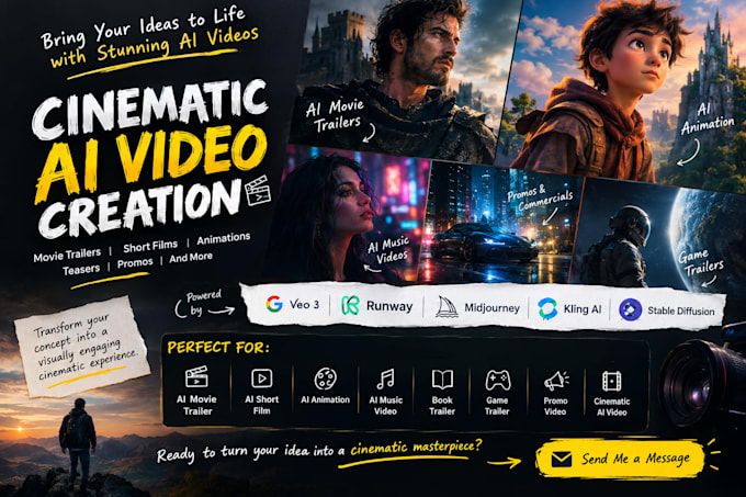 create cinematic ai movie trailer