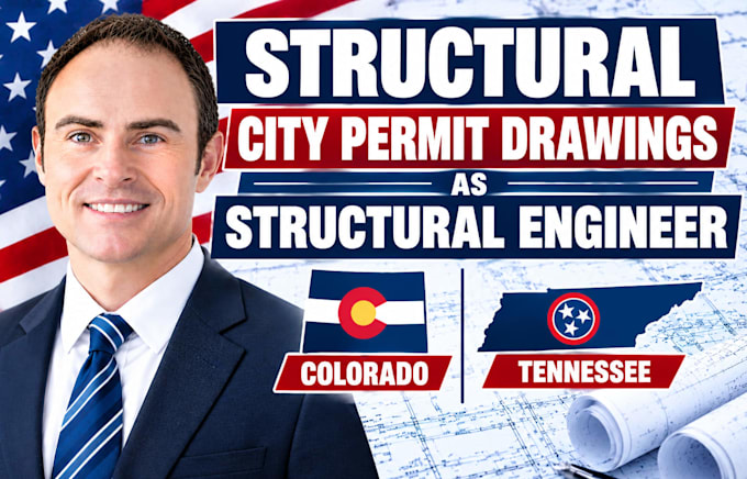 do structural city permit drawings as structural engineer in colorado tennessee