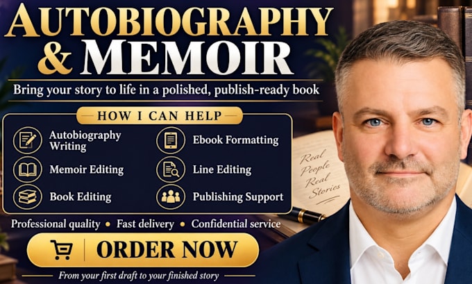 professionally ghostwrite your memoir, autobiography, and biography